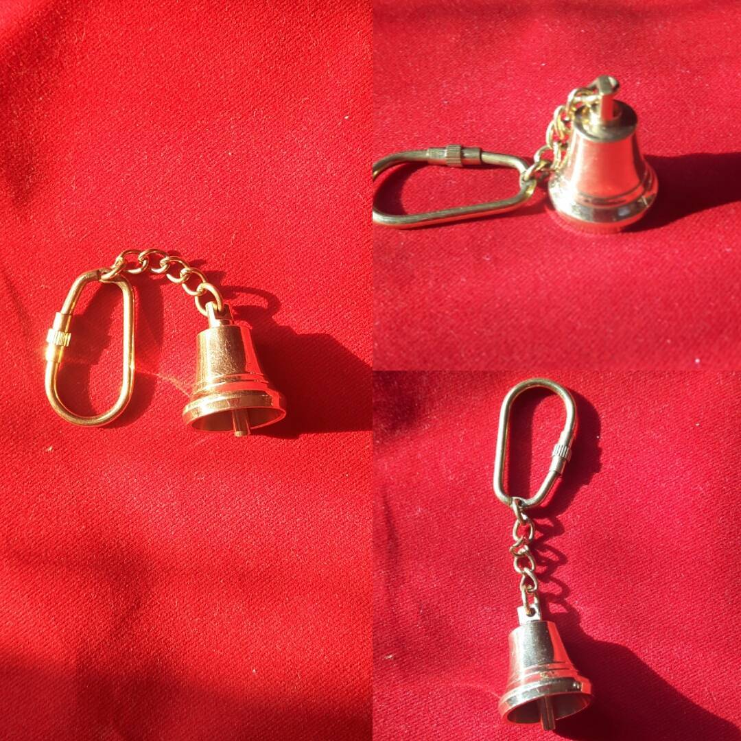 Brass Bell Keychain 1