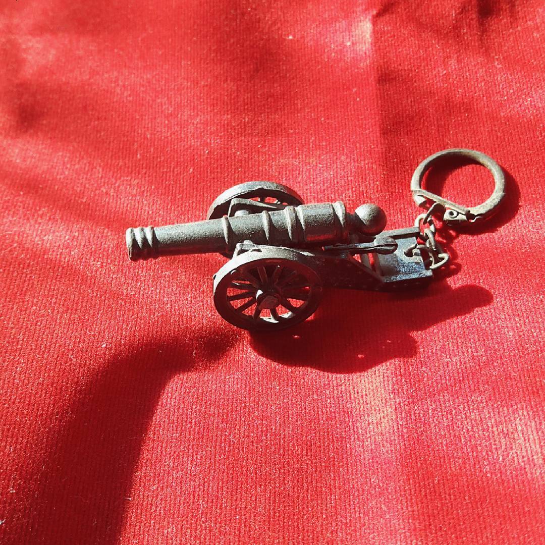 Brass Cannon Keychain 1