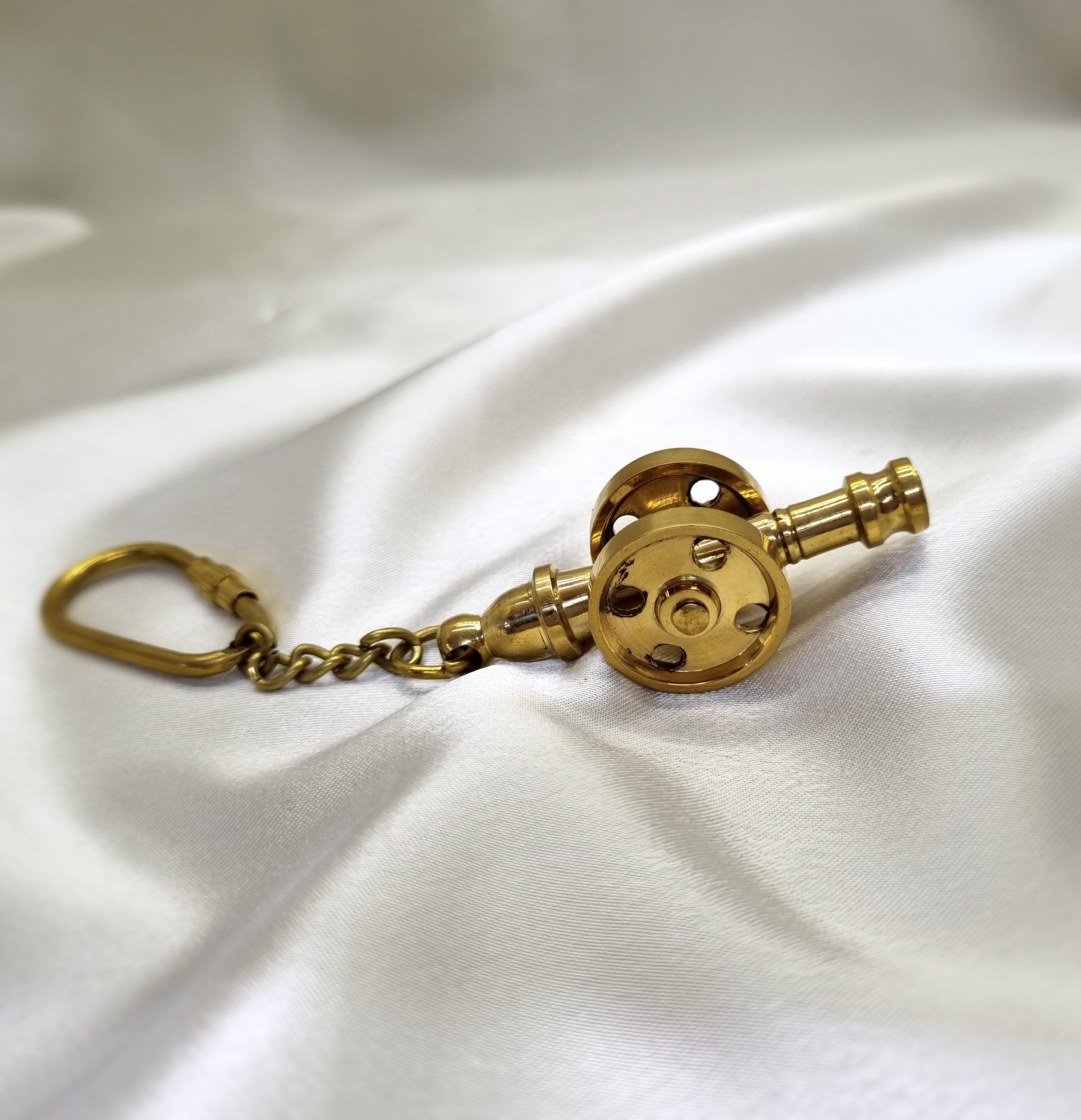 Brass Cannon Keychain 1