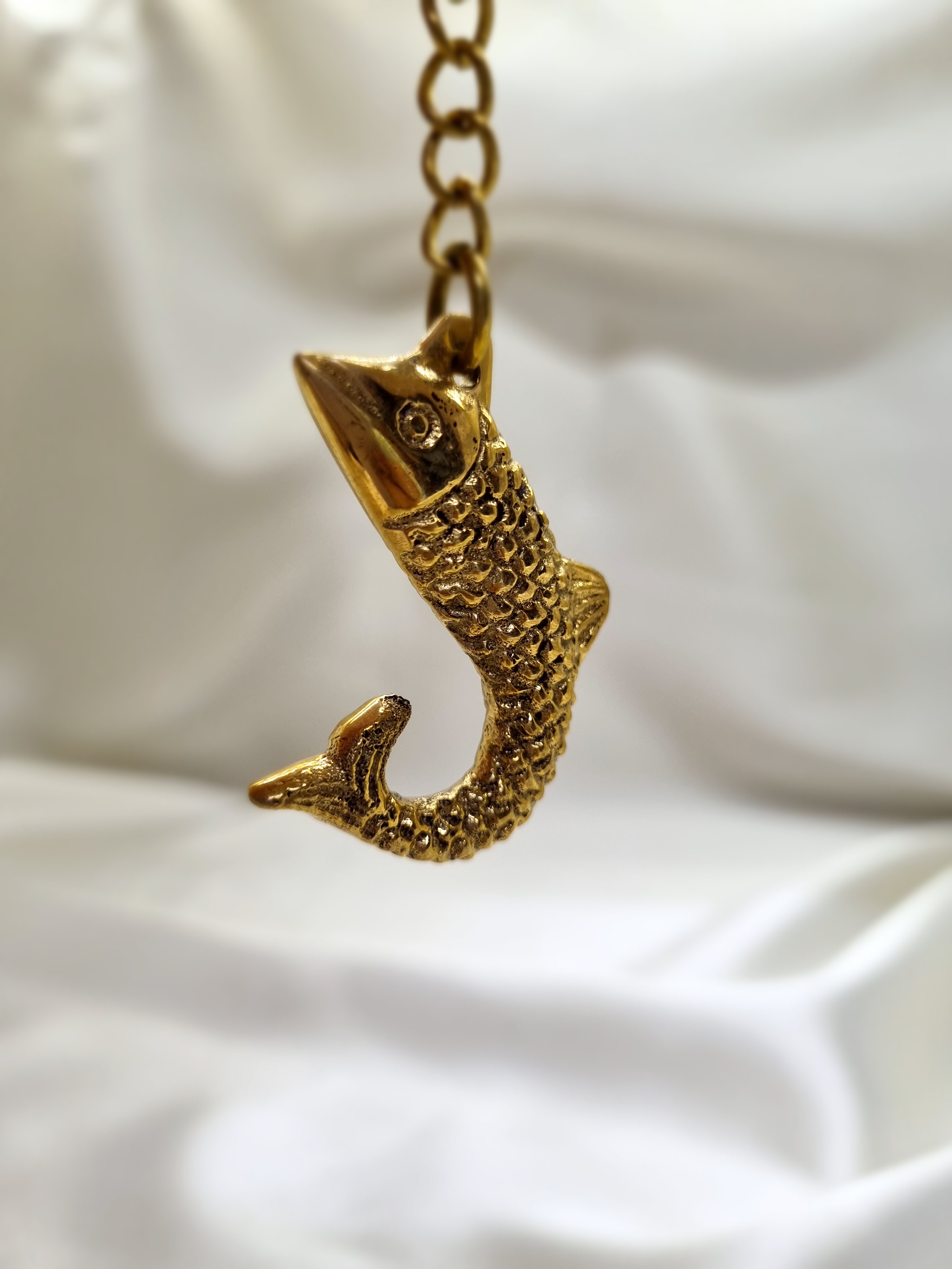 Brass Fish Keychain 2