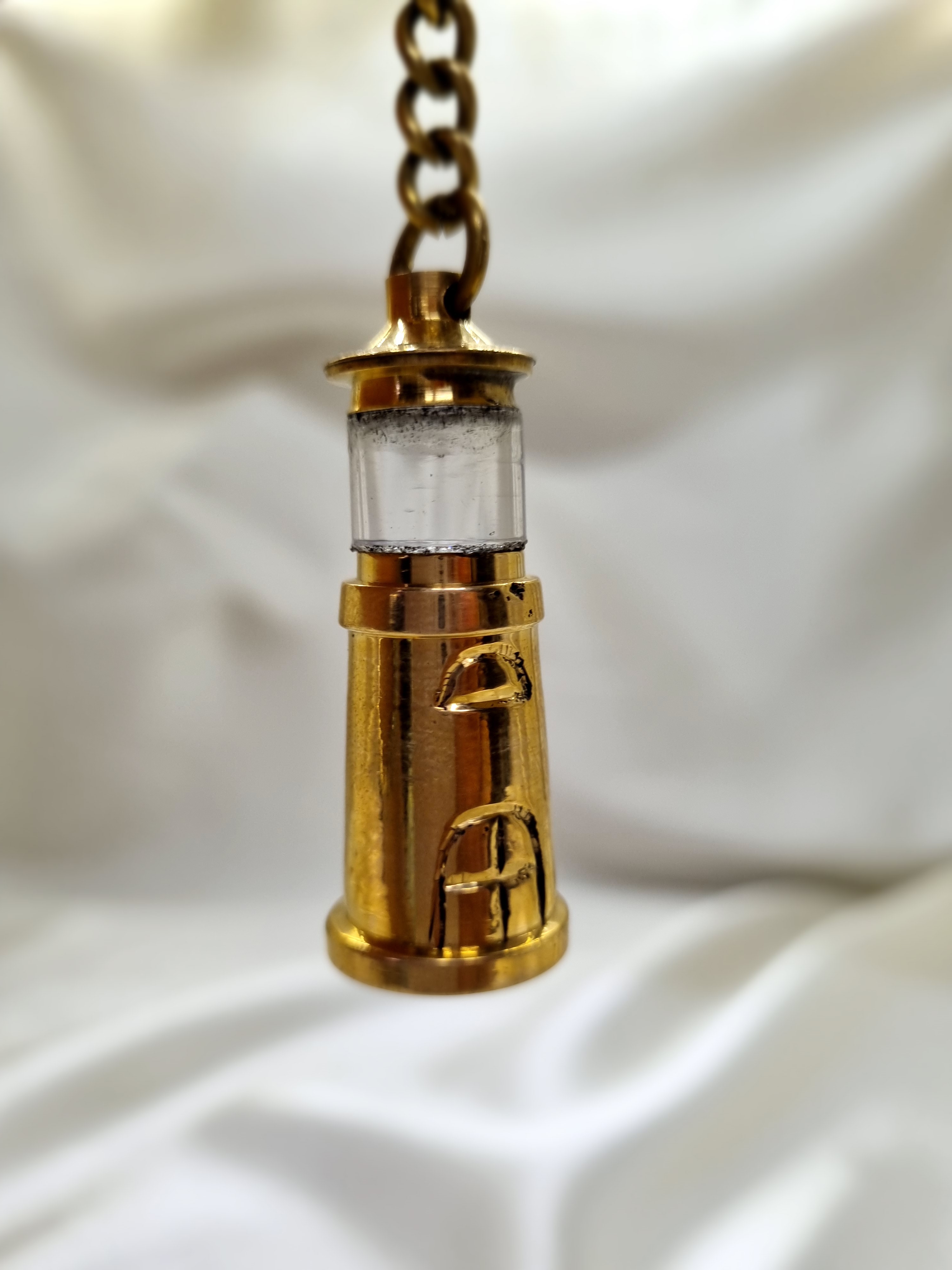 Brass Lighthouse Keychain 2