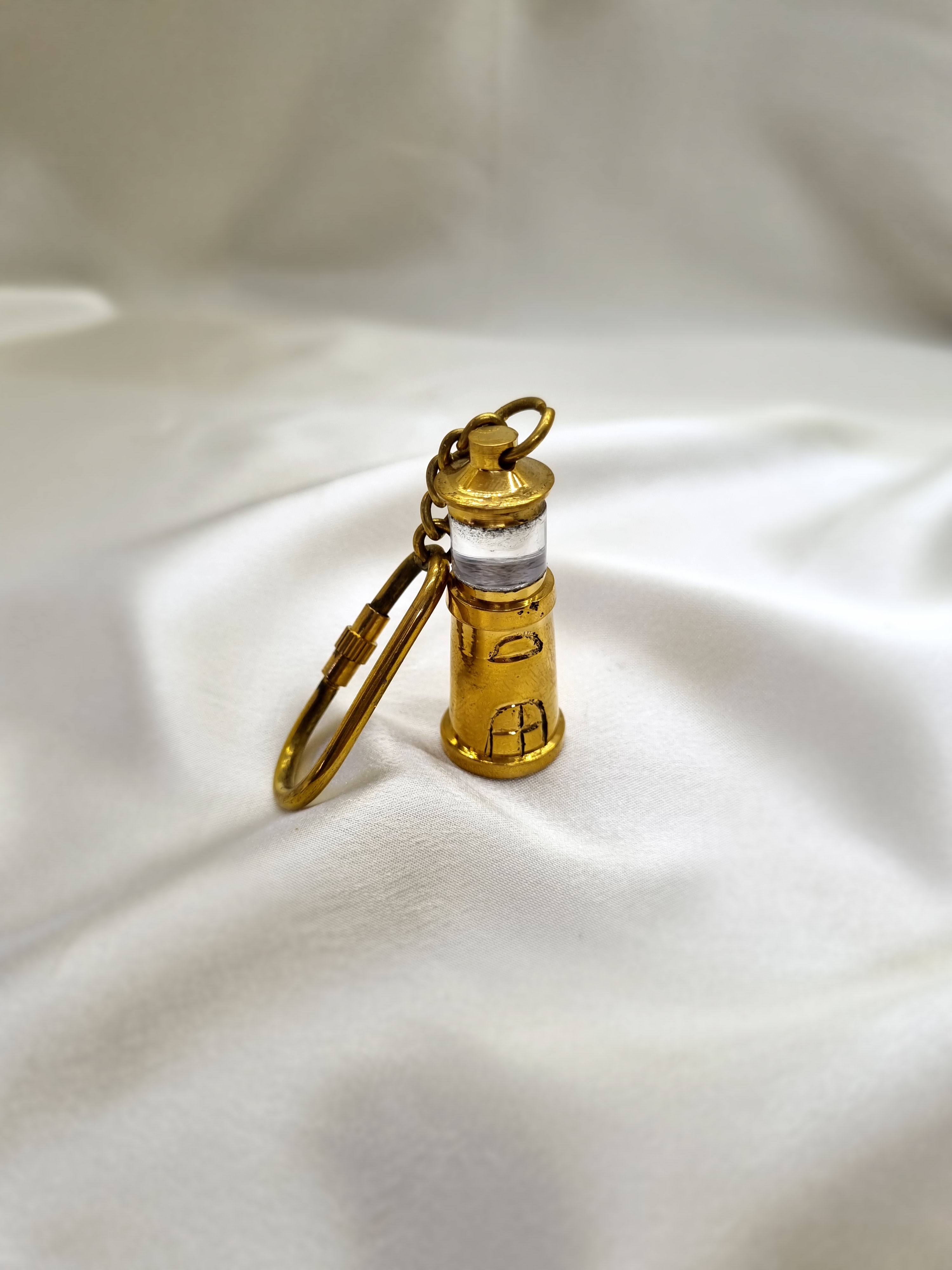 Brass Lighthouse Keychain 1