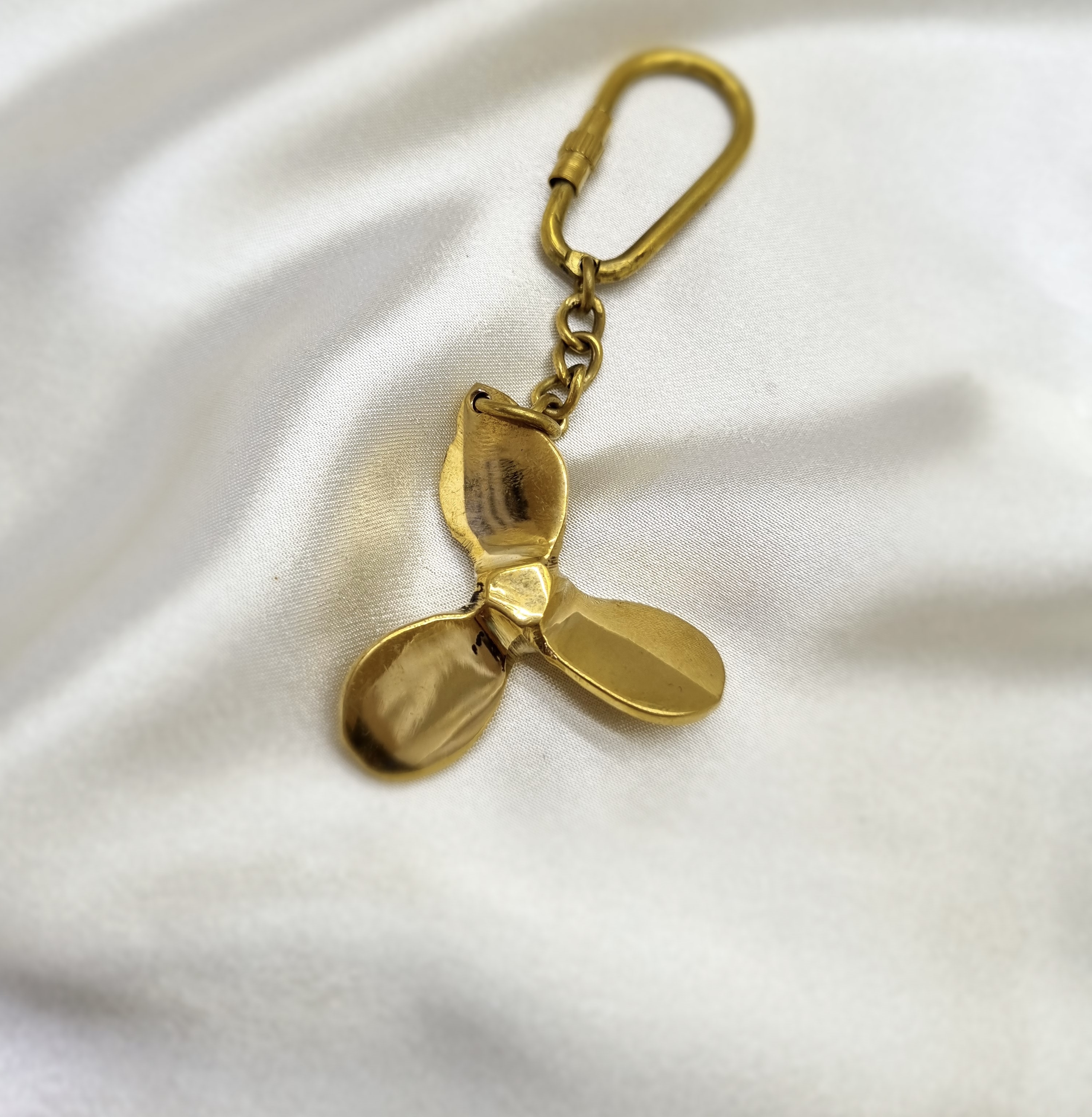 Brass Propeller Keychain 1