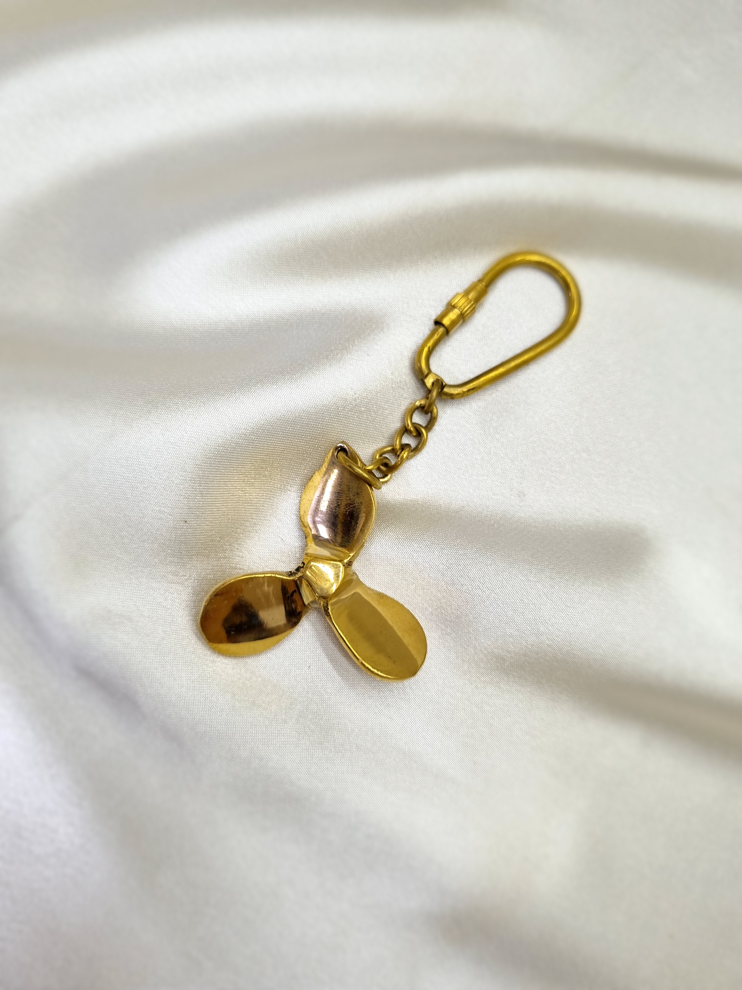 Brass Propeller Keychain 2