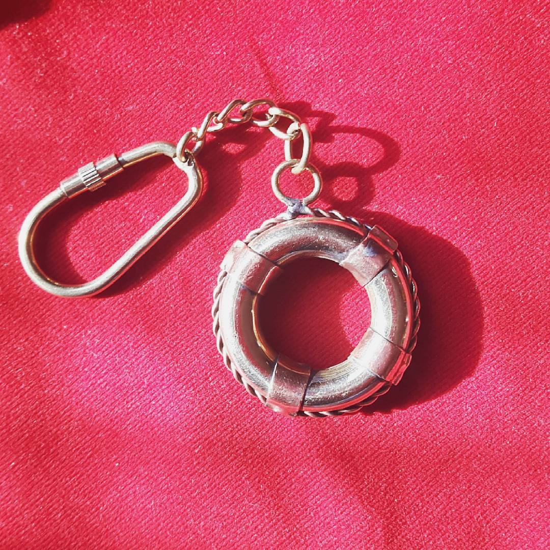 Brass Tube Keychain 1